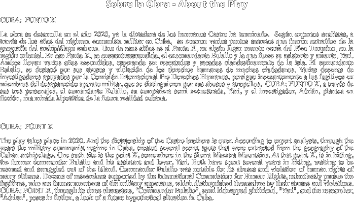 Sobre la Obra - About
