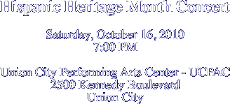 Hispanic Heritage Month Concert