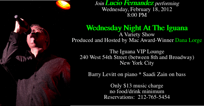 Join Lucio Fernandez performing
