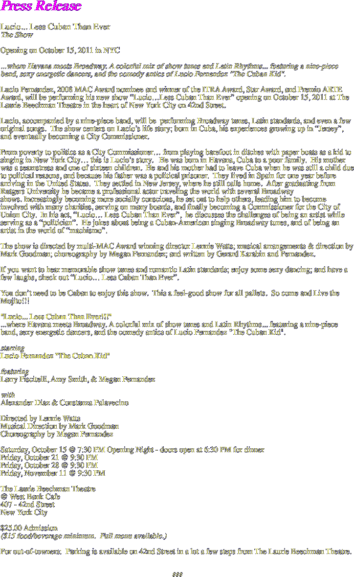 Press Release