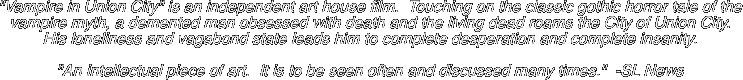 "Vampire in Union City" is